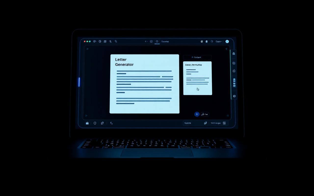 LetterGen AI product interface